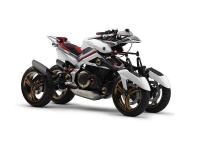 Yamaha Tessseract : Concept-bike hybride à quatre roues