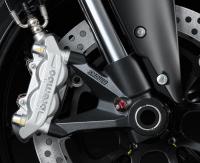La Ducati 848 : Freins avant Brembo monoblocs