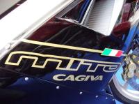 Cagiva Mito 125, logo Cagiva.
