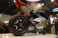 Vectrix Superbike, moto électrique. Arrière.