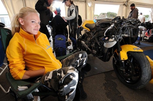 stacey mcmahon pilote moto femme